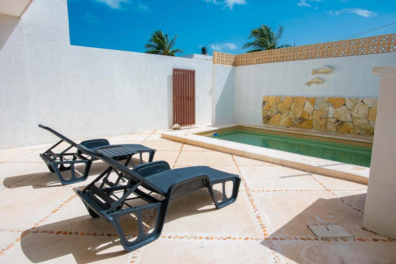 97982 New Modern Villa, Private Pool, High Internet Speed, 2 Blocks From The Beach Чиксулуб Екстер'єр фото