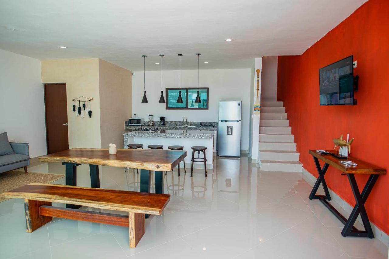 97982 New Modern Villa, Private Pool, High Internet Speed, 2 Blocks From The Beach Чиксулуб Екстер'єр фото