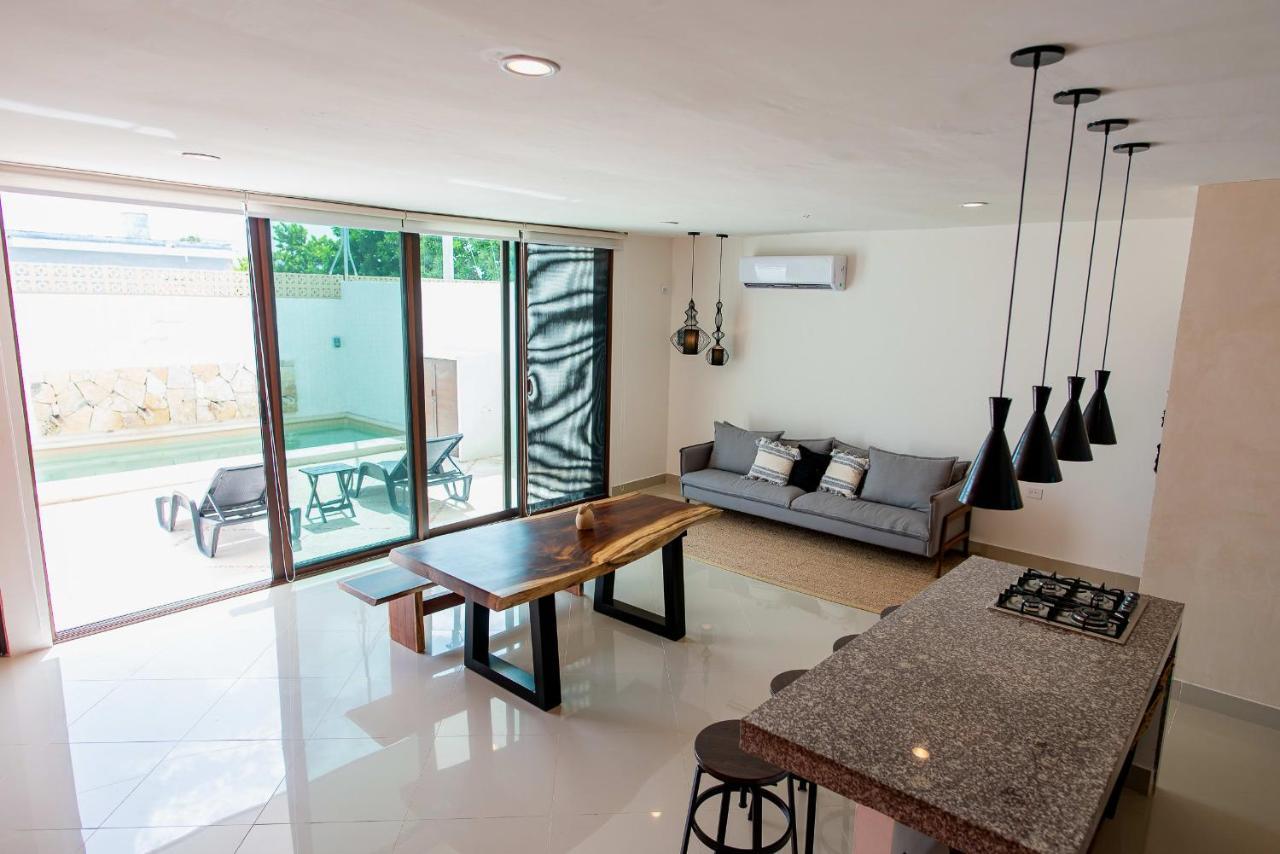97982 New Modern Villa, Private Pool, High Internet Speed, 2 Blocks From The Beach Чиксулуб Екстер'єр фото