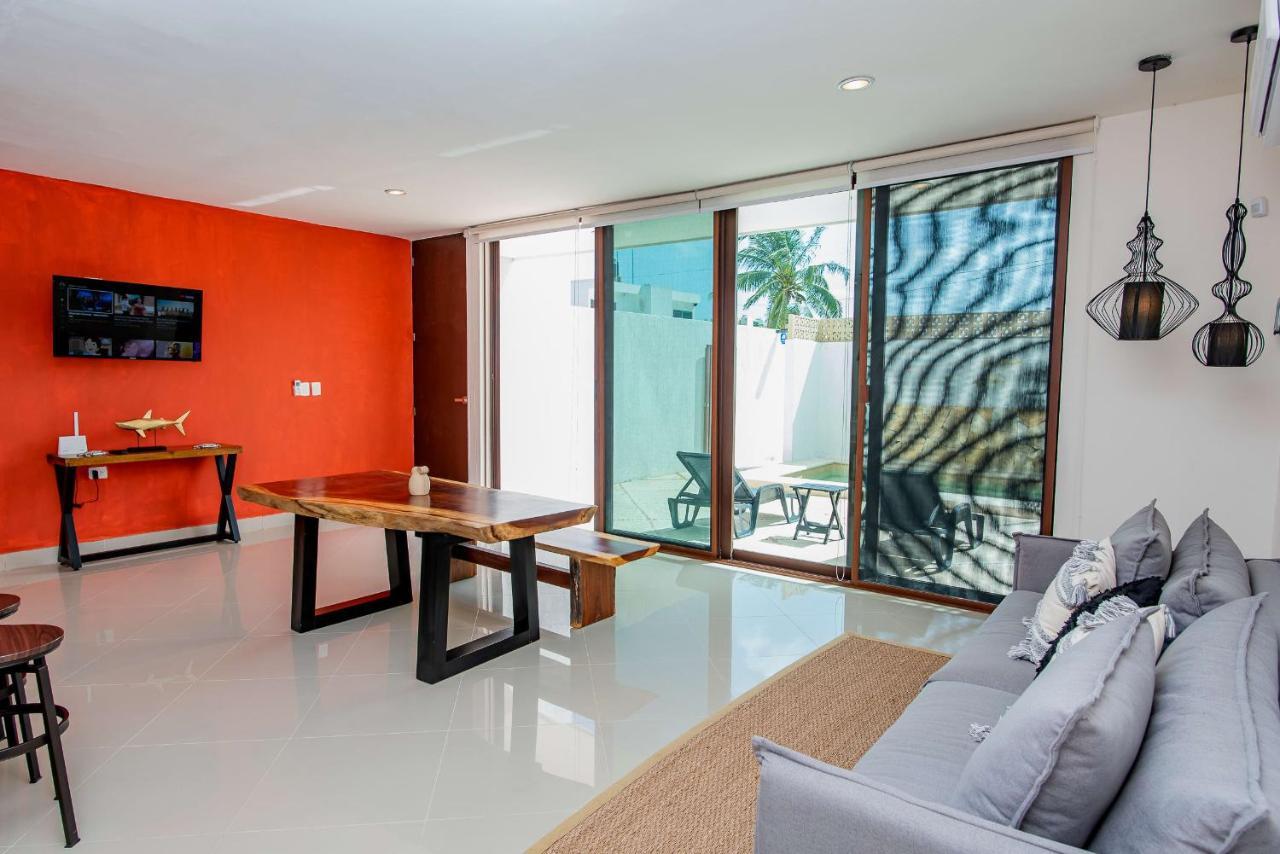 97982 New Modern Villa, Private Pool, High Internet Speed, 2 Blocks From The Beach Чиксулуб Екстер'єр фото