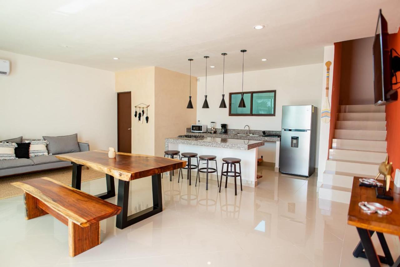 97982 New Modern Villa, Private Pool, High Internet Speed, 2 Blocks From The Beach Чиксулуб Екстер'єр фото
